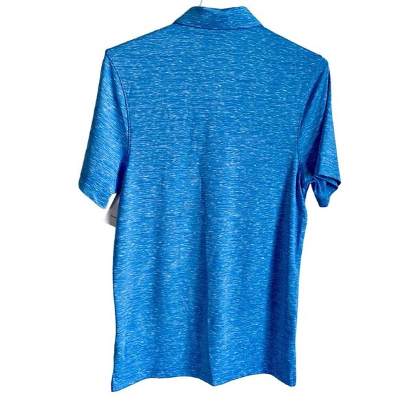 Champion Duo Dry Stretch Polo Shirt Men's Small UV Protection 50+ Blue NEW NWT - Picture 4 of 9